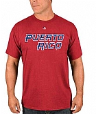 Puerto Rico Baseball Majestic 2017 World Baseball Classic Wordmark T-Shirt Red,baseball caps,new era cap wholesale,wholesale hats